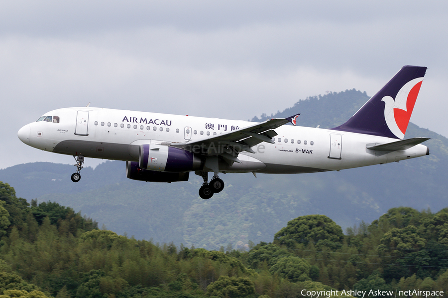 Air Macau Airbus A319-132 (B-MAK) | Photo 262165