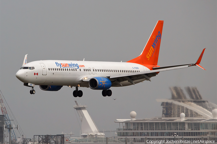 Sunwing Airlines Boeing 737-8Q8 (C-FDBD) | Photo 114756