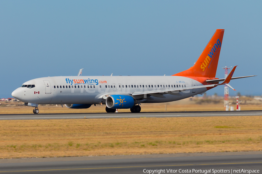 Sunwing Airlines Boeing 737-86Q (C-FEAK) | Photo 104393