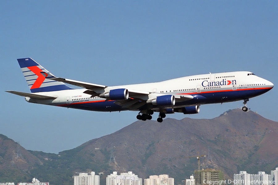 Canadian Airlines International Boeing 747-4F6 (C-FGHZ) | Photo 163410