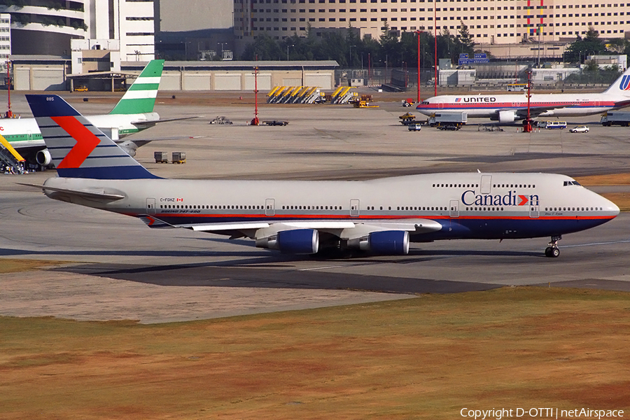 Canadian Airlines International Boeing 747-4F6 (C-FGHZ) | Photo 163609