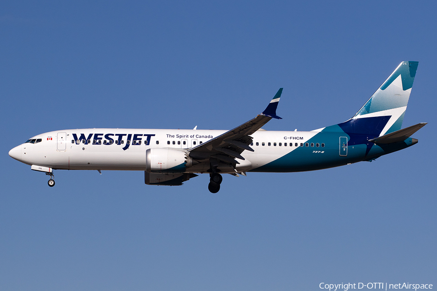 WestJet Boeing 737-8 MAX (C-FHCM) | Photo 547437