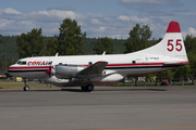 Conair Aviation Convair CV-580 (C-FHKF) at  Fairbanks - Ladd Army Airfield, United States