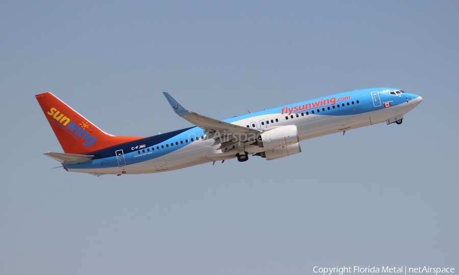 Sunwing Airlines (Jetairfly) Boeing 737-8K5 (C-FJAU) | Photo 309390