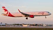 Air Canada Rouge Airbus A321-211 (C-FJOK) at  Miami - International, United States