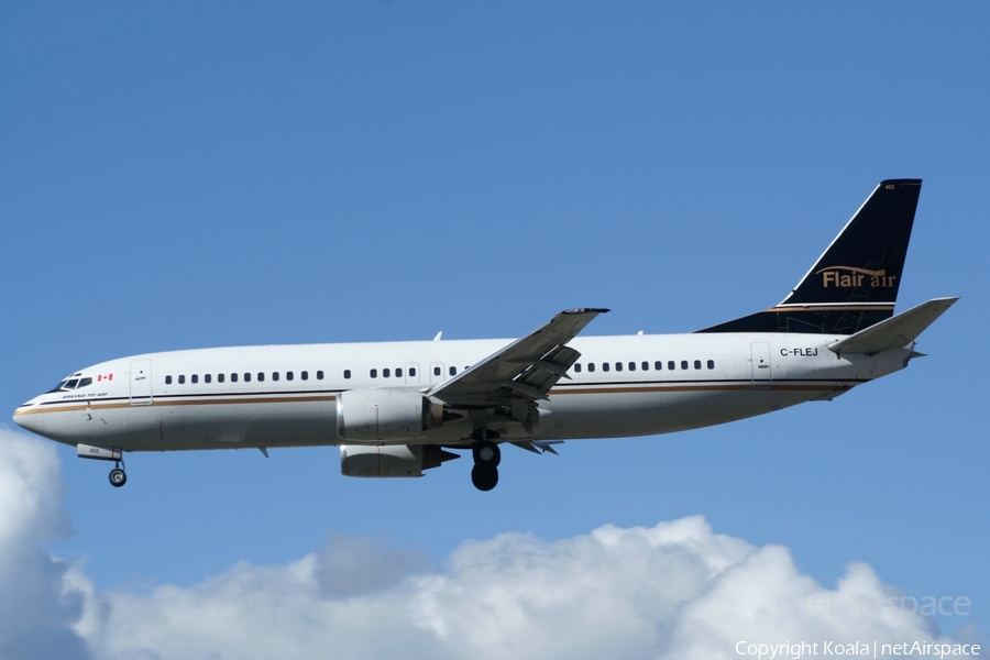 Flair Airlines Boeing 737-4B3 (C-FLEJ) | Photo 538446