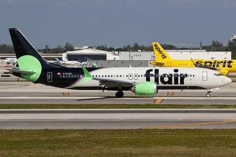 Flair Airlines Boeing 737-8 MAX (C-FLKA) at  Ft. Lauderdale - International, United States