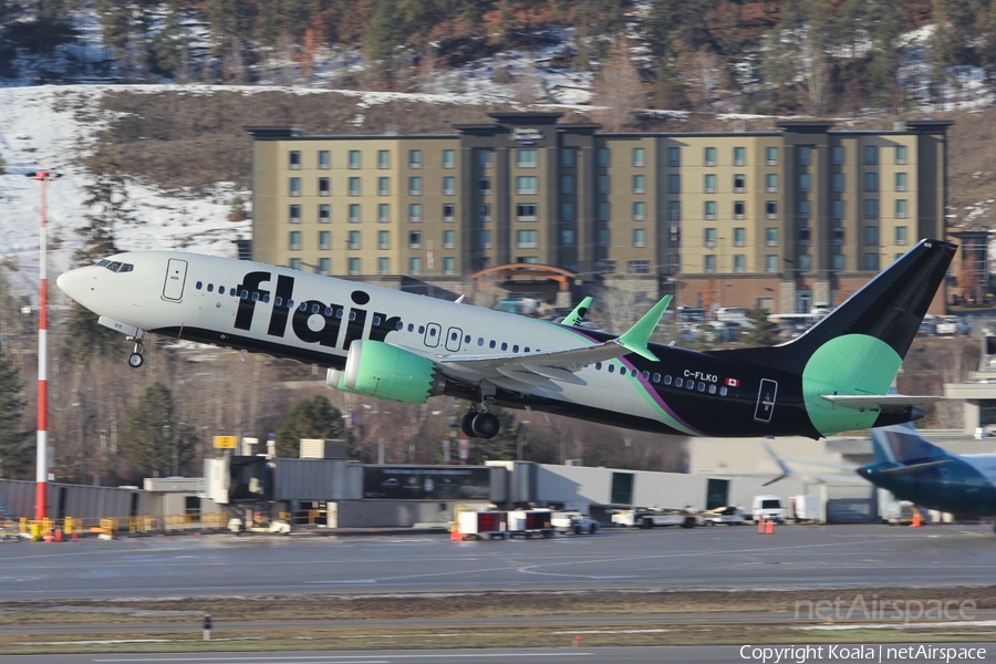 Flair Airlines Boeing 737-8 MAX (C-FLKO) | Photo 546032