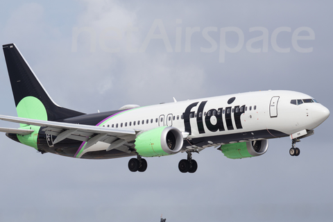 Flair Airlines Boeing 737-8 MAX (C-FLUJ) at  Ft. Lauderdale - International, United States