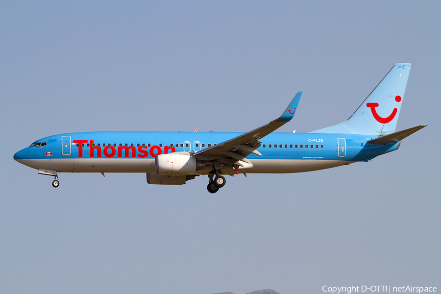 Thomson Airways Boeing 737-8K5 (C-FLZR) | Photo 367136