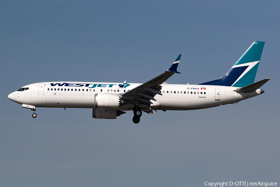 WestJet Boeing 737-8 MAX (C-FNAX) | Photo 560832