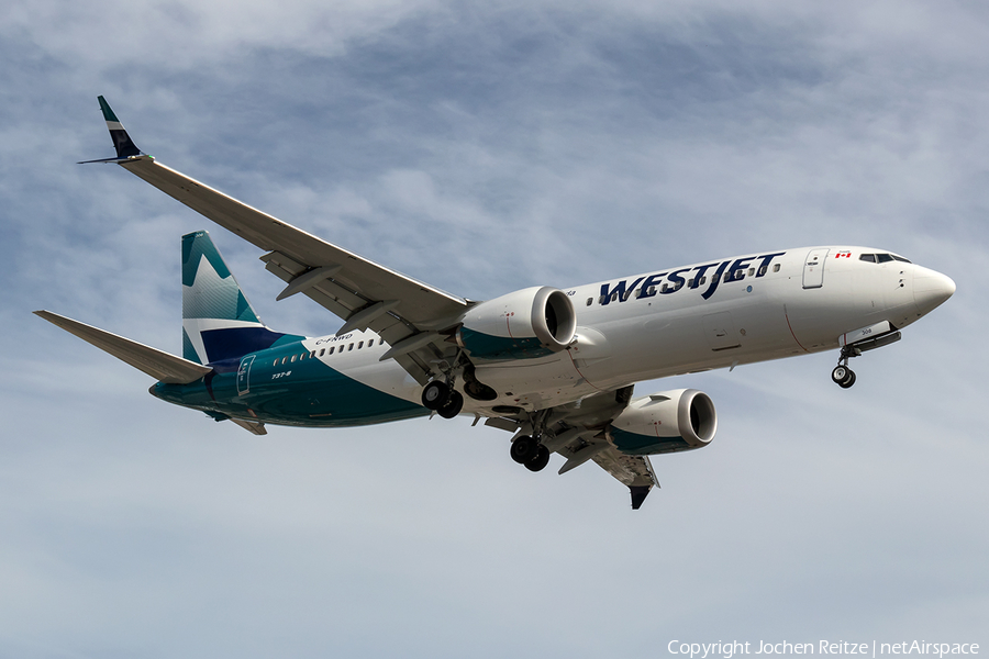 WestJet Boeing 737-8 MAX (C-FNWD) | Photo 266627