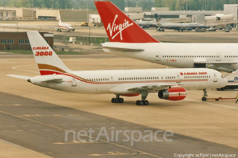 Canada 3000 Boeing 757-28A (C-FOOE) | Photo 459841