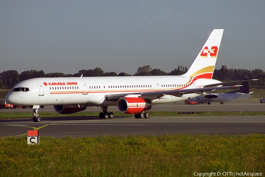 Canada 3000 Boeing 757-28A (C-FOON) | Photo 283579