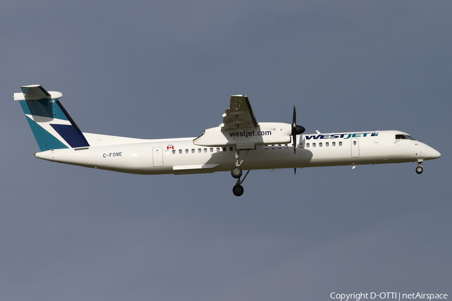 WestJet Encore Bombardier DHC-8-402Q (C-FOWE) | Photo 444257