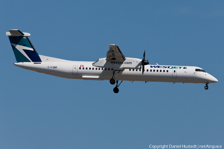 WestJet Encore Bombardier DHC-8-402Q (C-FQWE) | Photo 428282