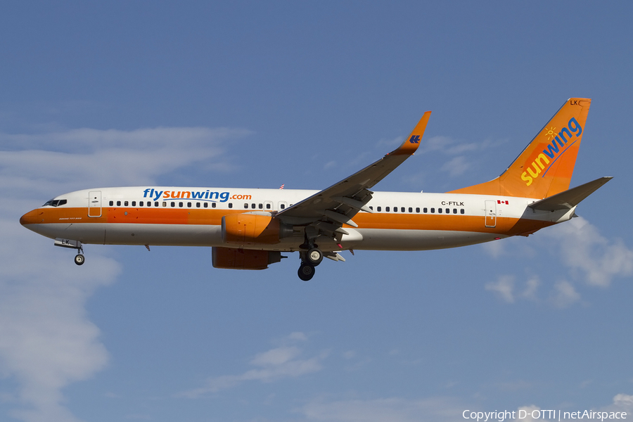 Sunwing Airlines Boeing 737-8K5 (C-FTLK) | Photo 414947