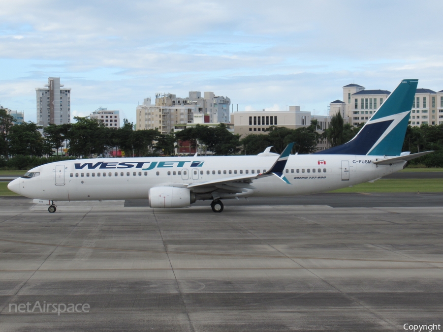 WestJet Boeing 737-8CT (C-FUSM) | Photo 282665