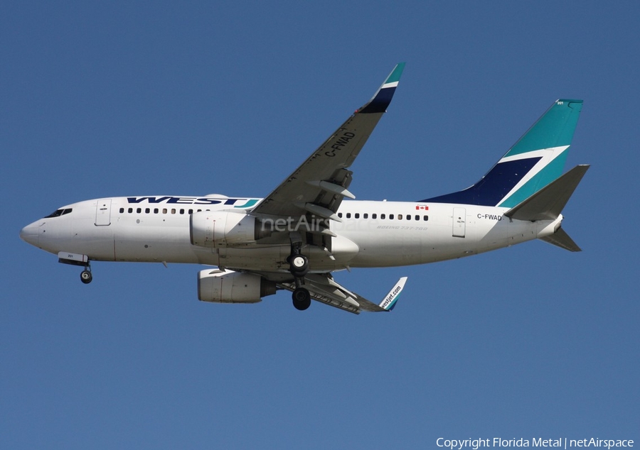 WestJet Boeing 737-7CT (C-FWAD) | Photo 559003