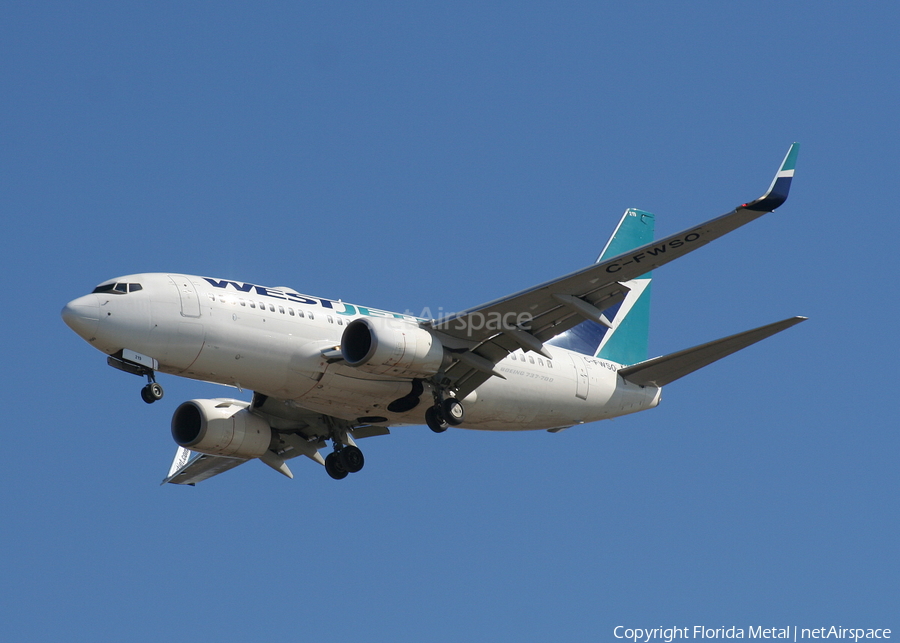 WestJet Boeing 737-7CT (C-FWSO) | Photo 559202