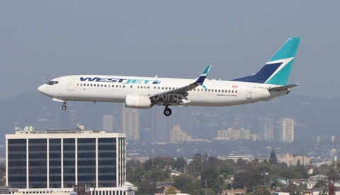 WestJet Boeing 737-8CT (C-FWVJ) at  Los Angeles - International, United States