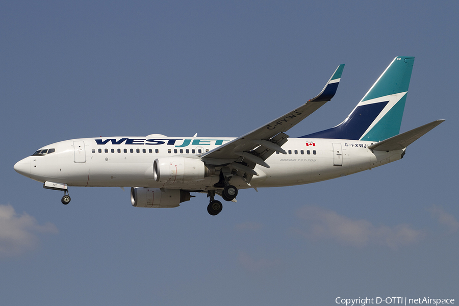 WestJet Boeing 737-7CT (C-FXWJ) | Photo 337995