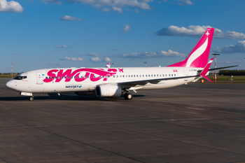 Swoop Boeing 737-8CT (C-FYBK) at  Edmonton - International, Canada