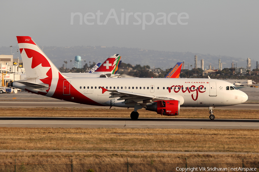 Air Canada Rouge Airbus A319-114 (C-FYIY) | Photo 77460