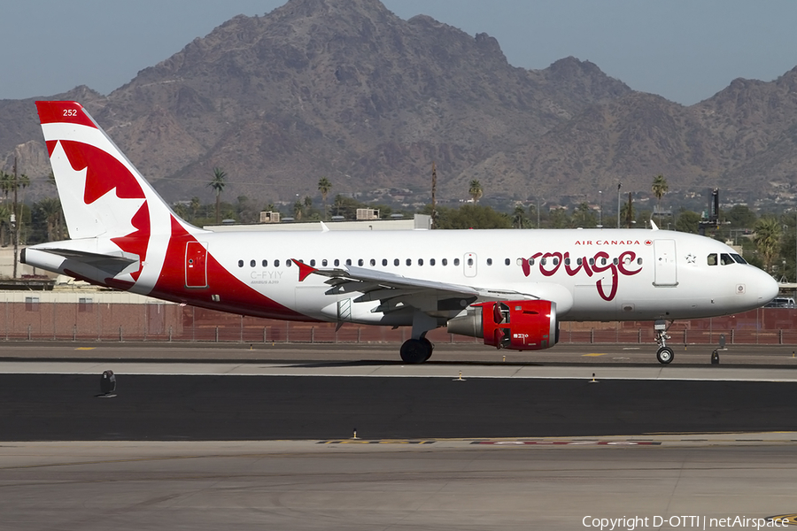 Air Canada Rouge Airbus A319-114 (C-FYIY) | Photo 461595