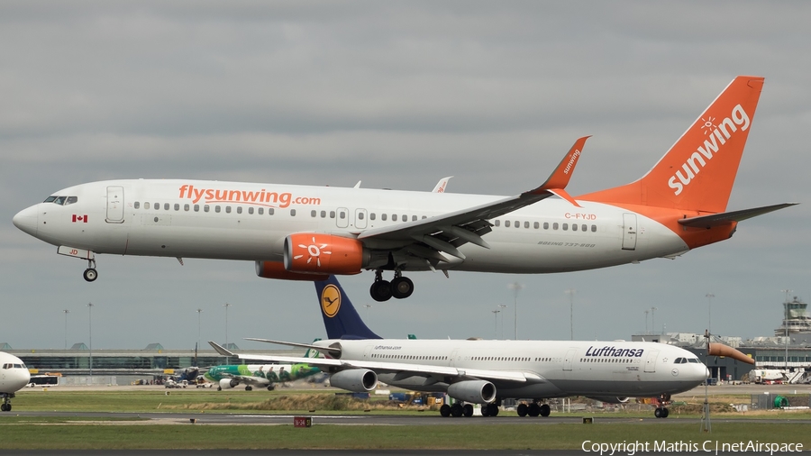 Sunwing Airlines Boeing 737-8Q8 (C-FYJD) | Photo 382327