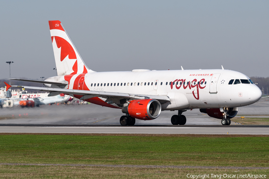 Air Canada Rouge Airbus A319-114 (C-FYJG) | Photo 443681