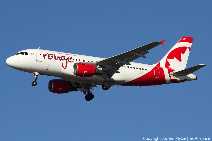 Air Canada Rouge Airbus A319-114 (C-FYJH) | Photo 43220