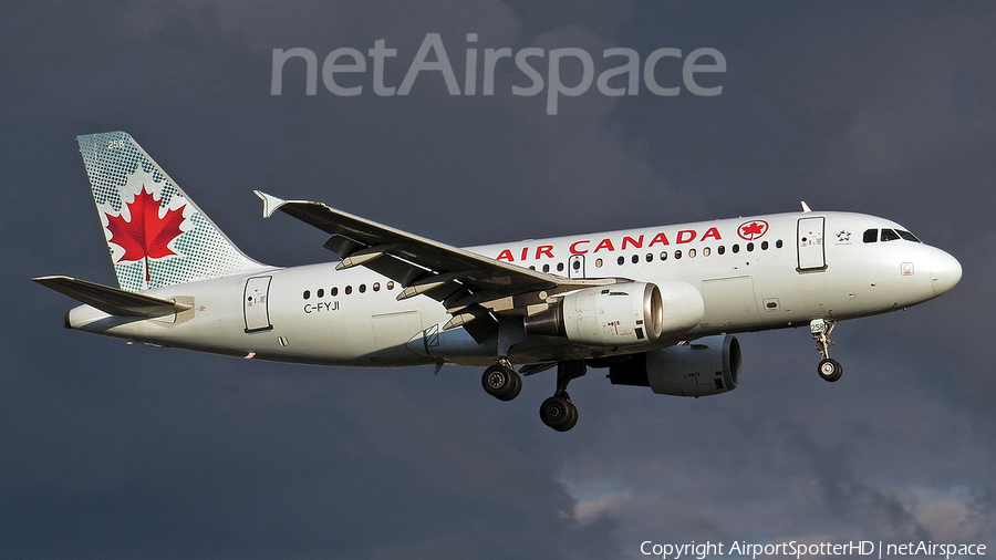 Air Canada Airbus A319-114 (C-FYJI) | Photo 168203