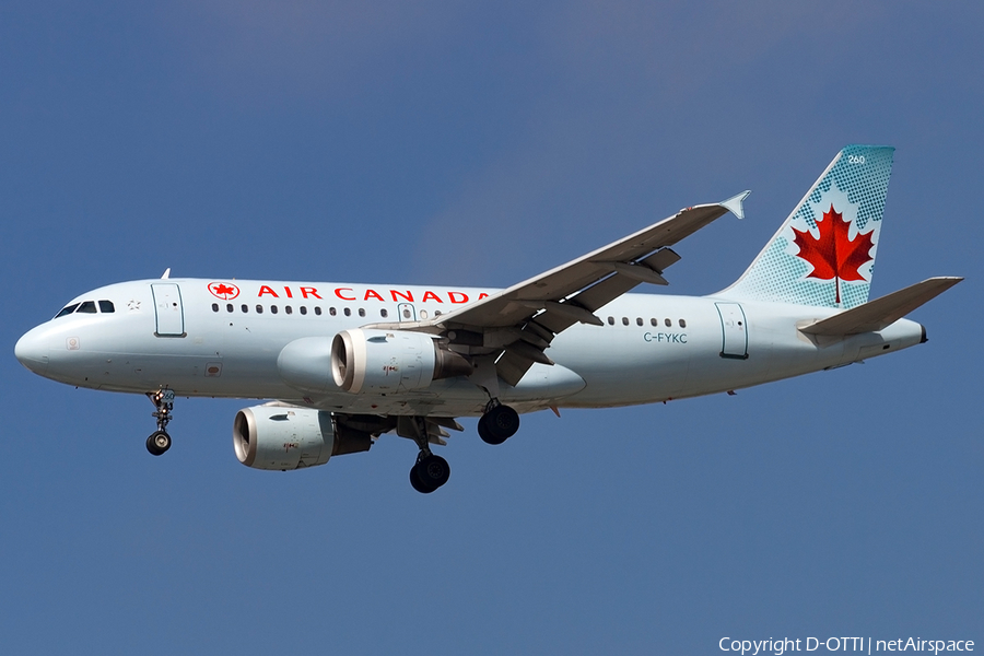 Air Canada Airbus A319-114 (C-FYKC) | Photo 182307