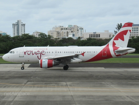 Air Canada Rouge Airbus A319-114 (C-FYKW) at  San Juan - Luis Munoz Marin International, Puerto Rico