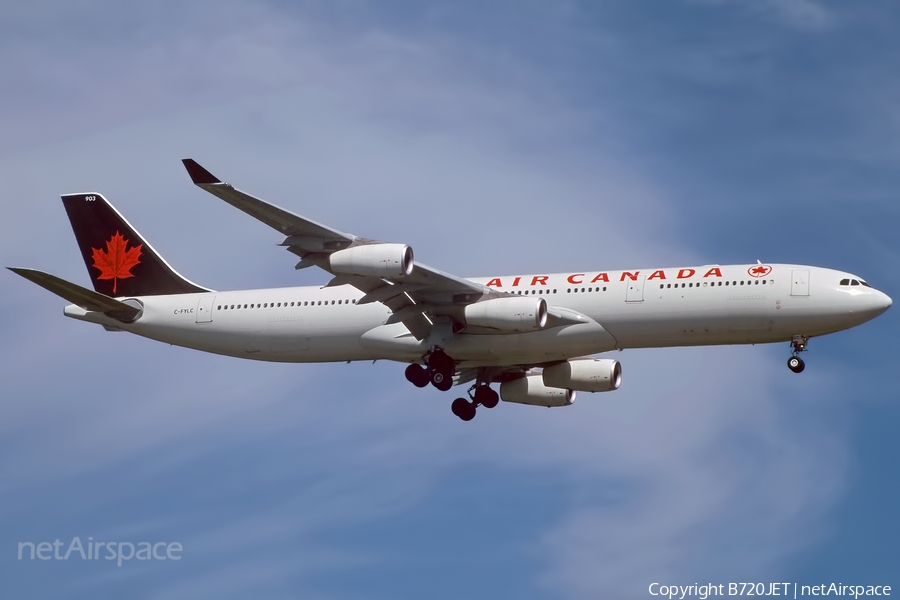 Air Canada Airbus A340-313X (C-FYLC) | Photo 57033