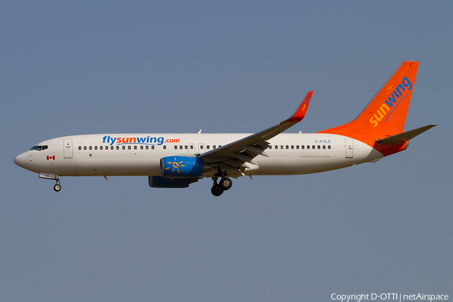 Sunwing Airlines Boeing 737-8BK (C-FYLC) | Photo 367144