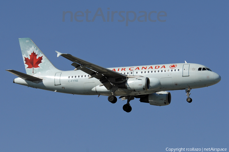 Air Canada Airbus A319-114 (C-FYNS) | Photo 8784