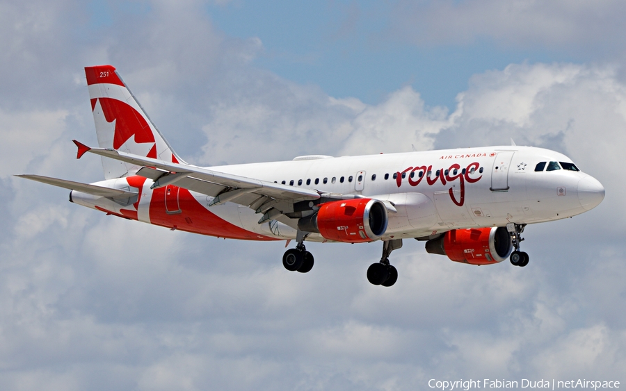 Air Canada Rouge Airbus A319-114 (C-FYNS) | Photo 324211