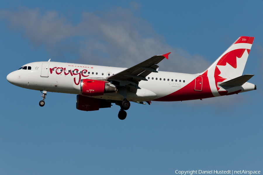 Air Canada Rouge Airbus A319-114 (C-FYNS) | Photo 415027