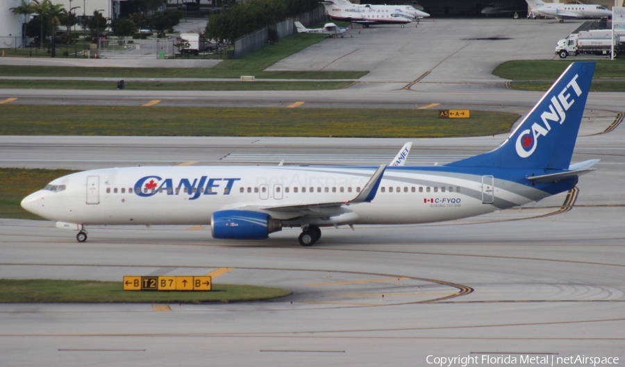 CanJet Boeing 737-8AS (C-FYQO) | Photo 309535