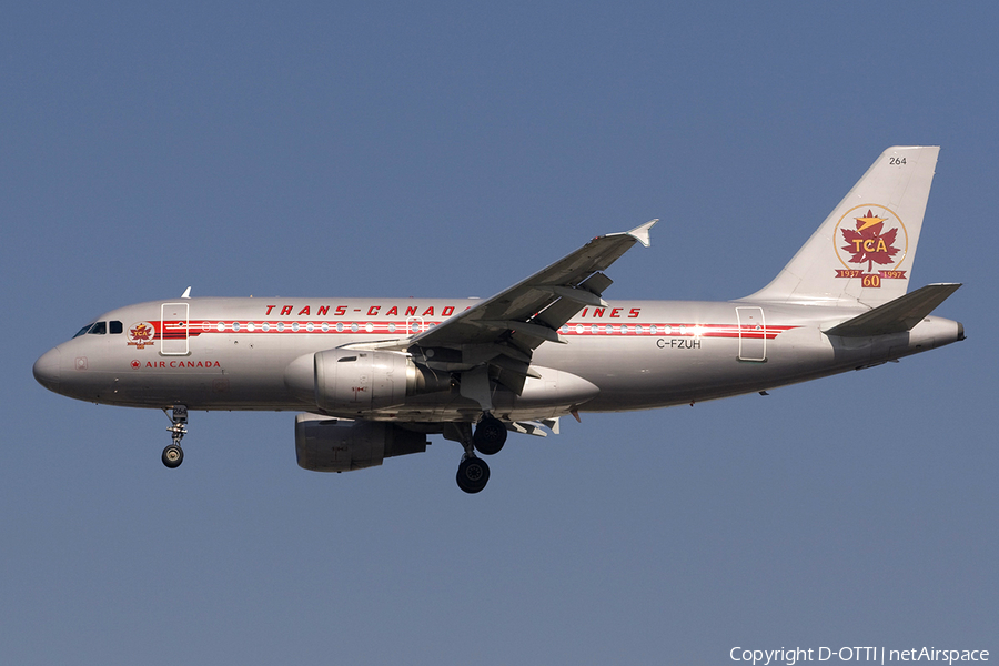 Air Canada Airbus A319-114 (C-FZUH) | Photo 278829