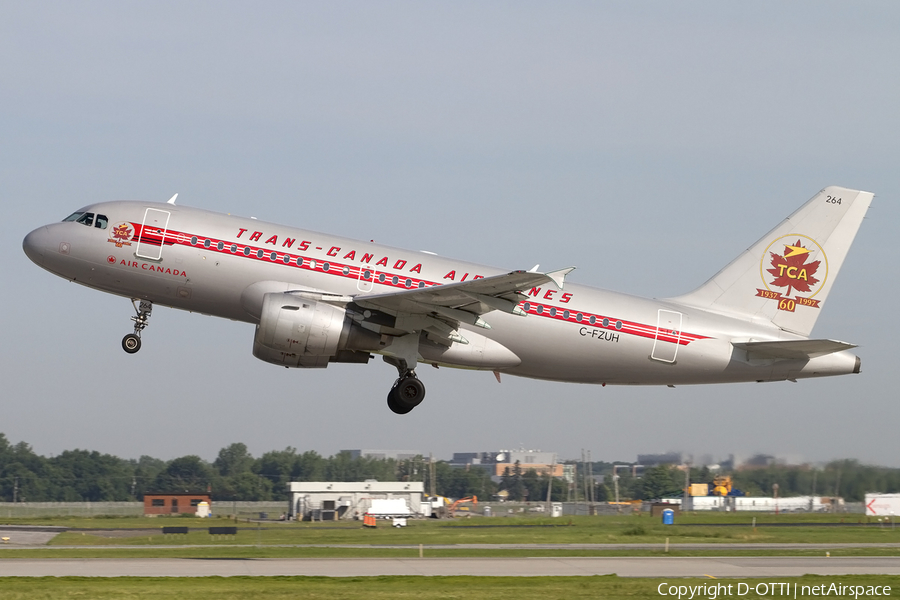 Air Canada Airbus A319-114 (C-FZUH) | Photo 441216