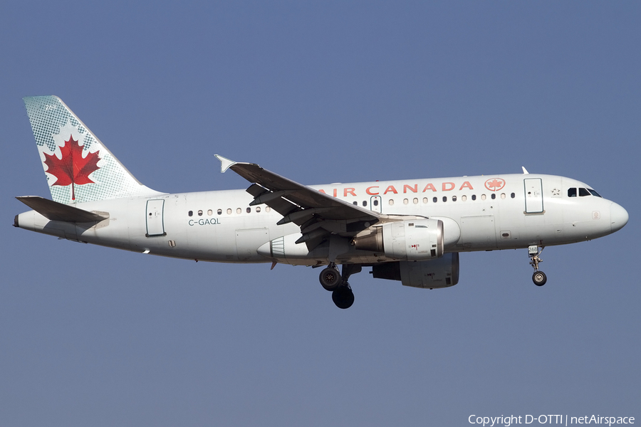 Air Canada Airbus A319-114 (C-GAQL) | Photo 453671