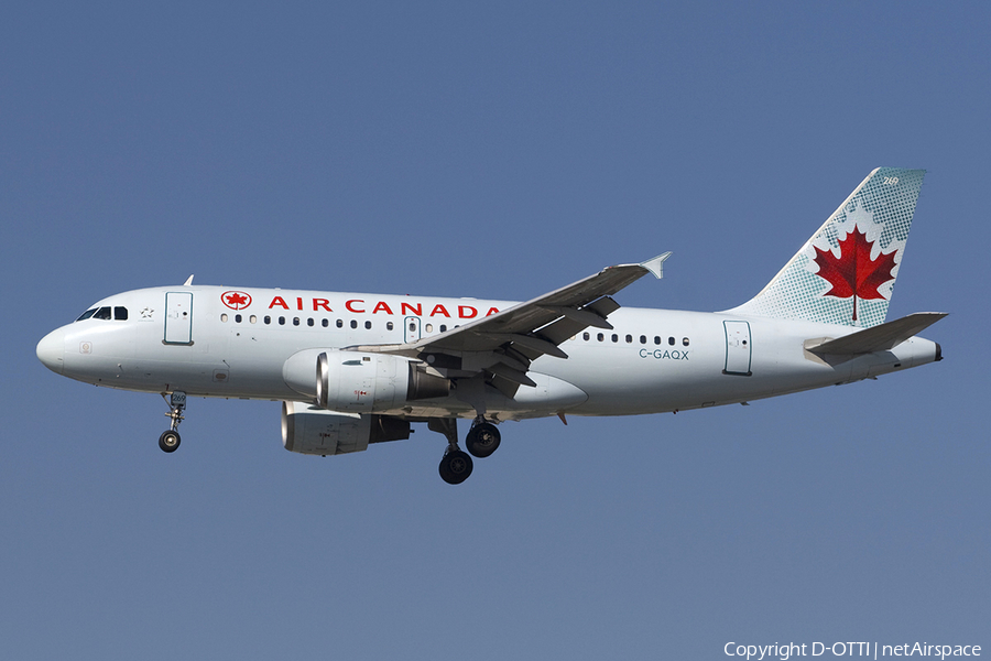 Air Canada Airbus A319-114 (C-GAQX) | Photo 278885