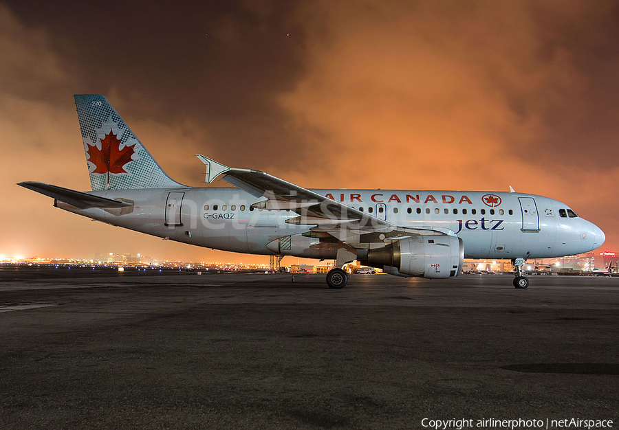 Air Canada Jetz Airbus A319-114 (C-GAQZ) | Photo 40318