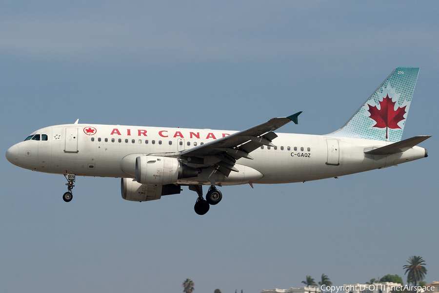 Air Canada Airbus A319-114 (C-GAQZ) | Photo 187029