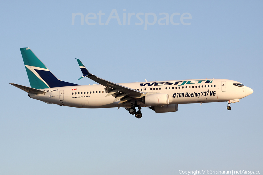 WestJet Boeing 737-8CT (C-GAWS) | Photo 86158