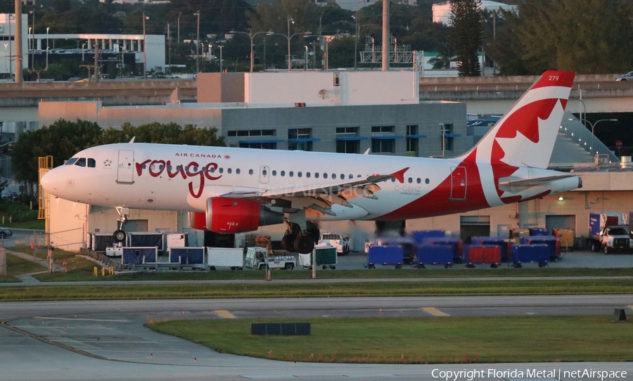 Air Canada Rouge Airbus A319-114 (C-GBHZ) | Photo 542608