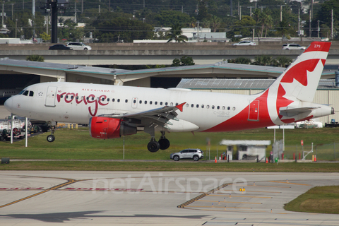 Air Canada Rouge Airbus A319-114 (C-GBHZ) at  Ft. Lauderdale - International, United States